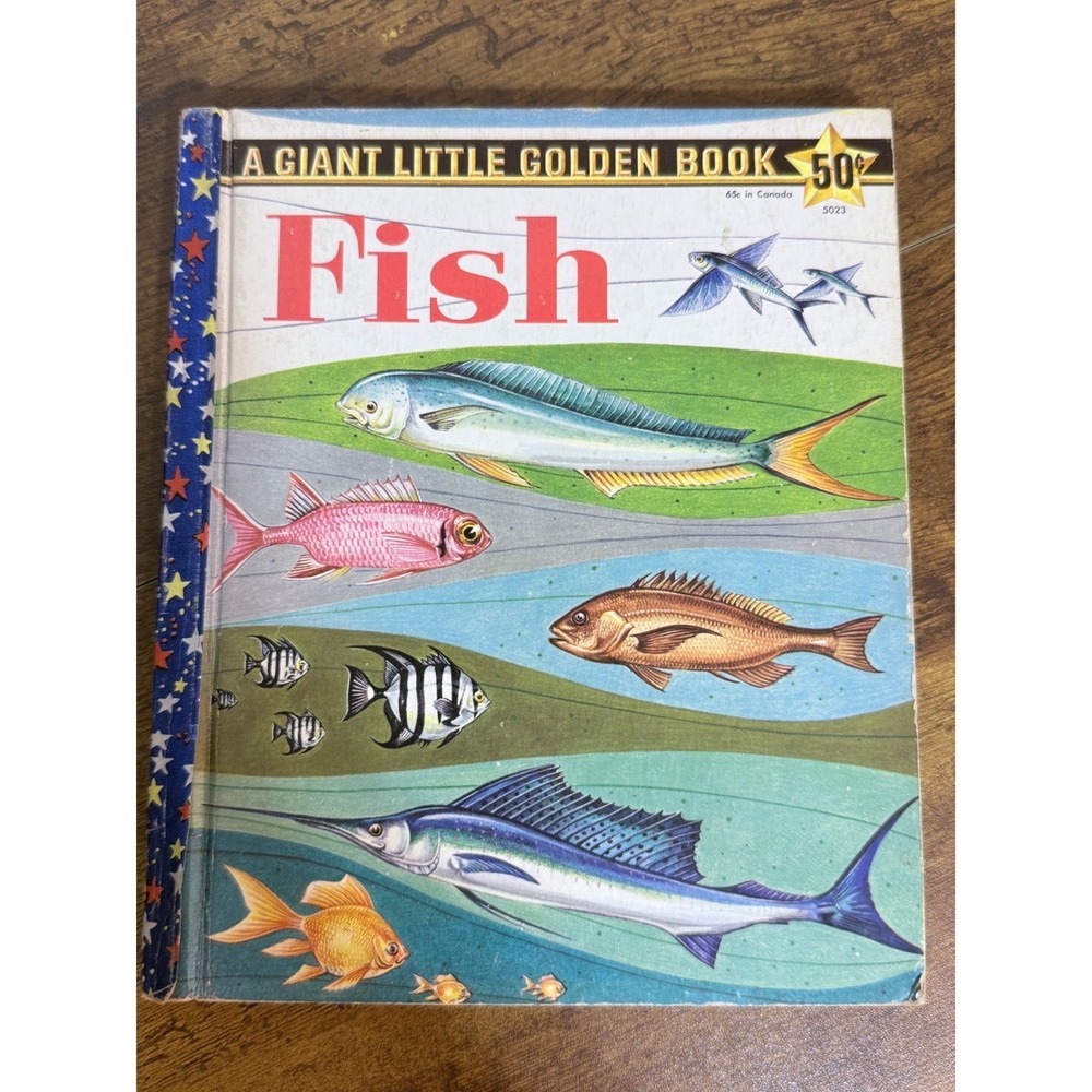 Golden Press Fish Giant Little Golden Book 1959 Herbert Zim Zallinger Art